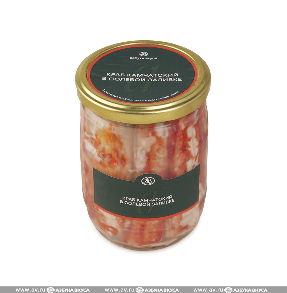 Изображение товара Консервы из мяса камчатского краба в солевой заливке, «Азбука вкуса», 500 г, Россия Изображение товара Консервы из мяса камчатского краба в солевой заливке, «Азбука вкуса», 500 г, Россия