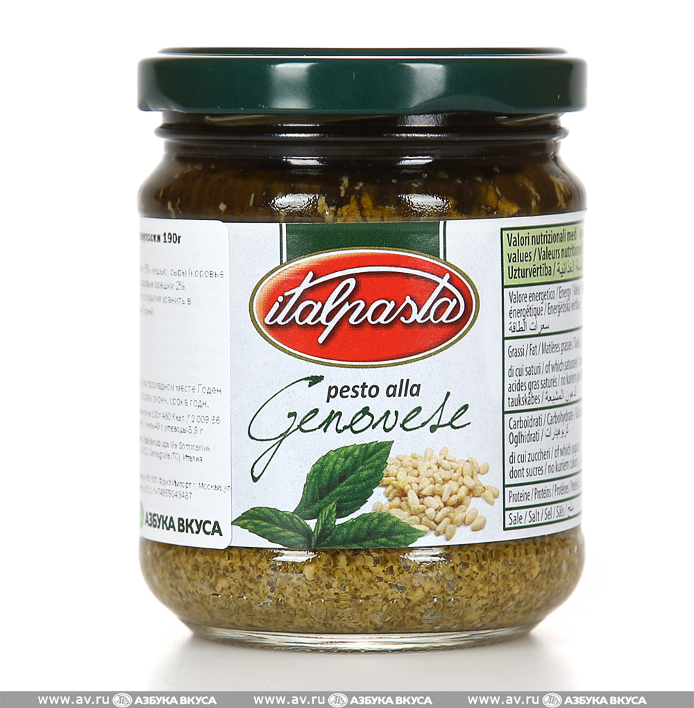 Изображение товара Соус песто по-генуэзски, Italpasta, 190 г, Италия Изображение товара Соус песто по-генуэзски, Italpasta, 190 г, Италия
