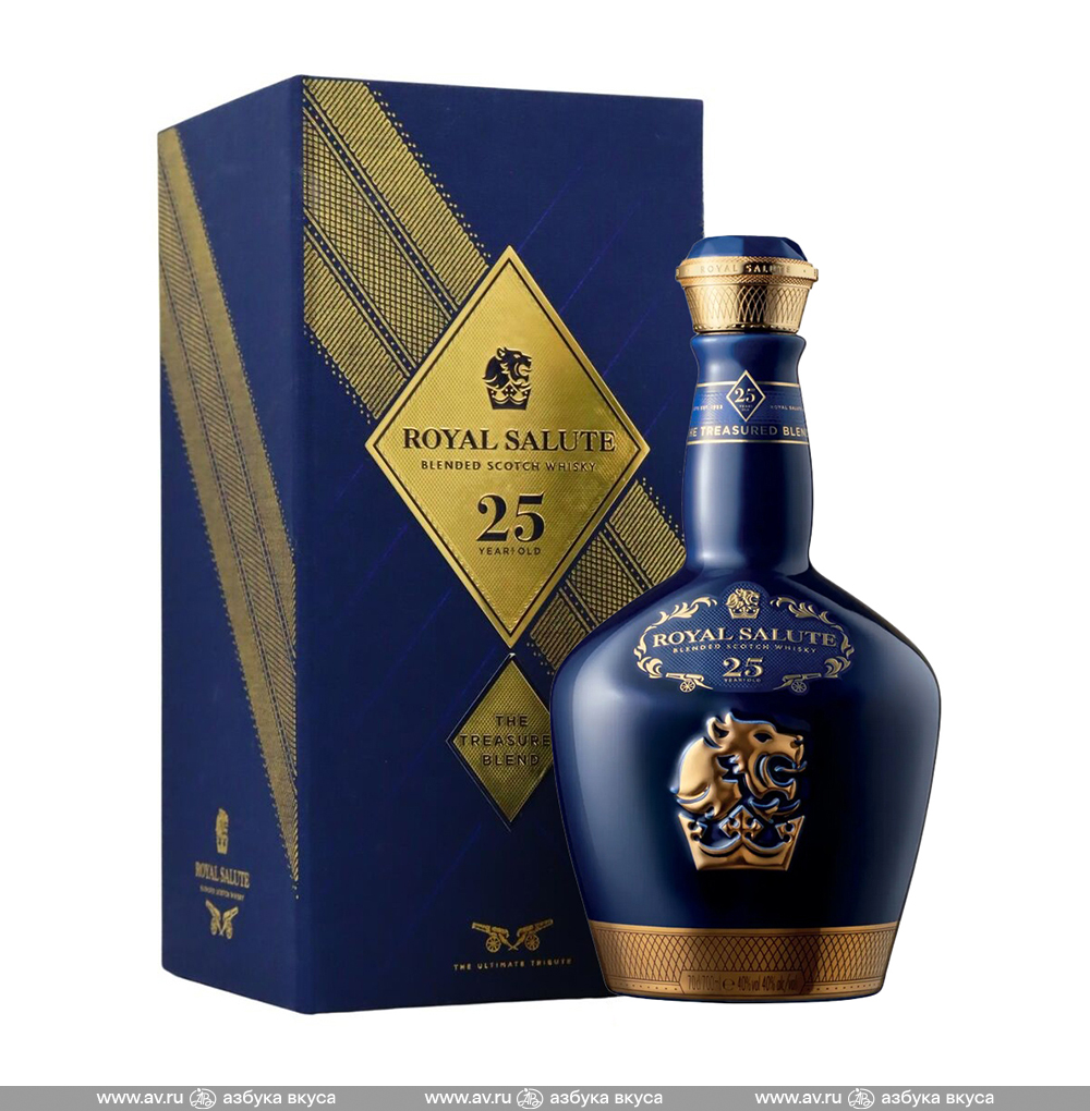 Изображение товара Виски шотландский Chivas Regal Royal Salute The Treasured Blend 25 YO, 0.7 L, п/у Изображение товара Виски шотландский Chivas Regal Royal Salute The Treasured Blend 25 YO, 0.7 L, п/у