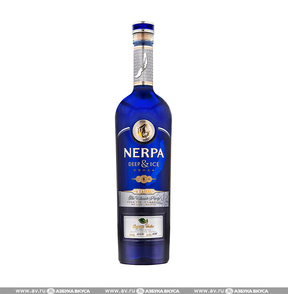Изображение товара Водка Nerpa Deep&Ice 0.7L байкальская вода и 15-летние спирты