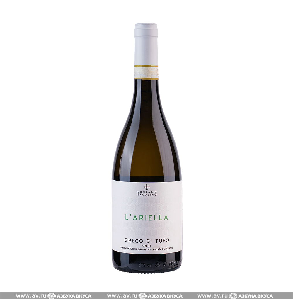 Изображение товара Итальянское вино Greco di Tufo L'Ariella Vinosia, белое, 0.75 Л, DOCG Изображение товара Итальянское вино Greco di Tufo L'Ariella Vinosia, белое, 0.75 Л, DOCG