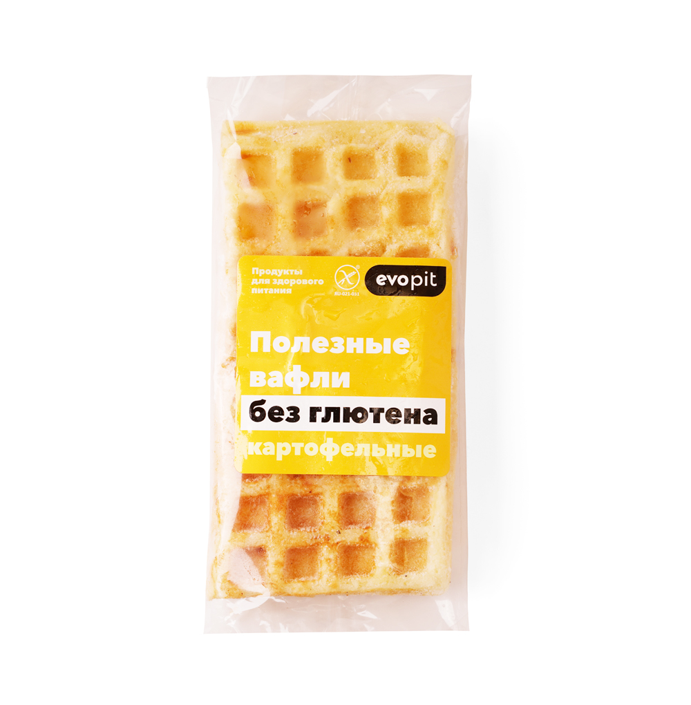Изображение товара Вафли картофельные замороженные (без глютена), Evopit, 220 г, Россия Изображение товара Вафли картофельные замороженные (без глютена), Evopit, 220 г, Россия