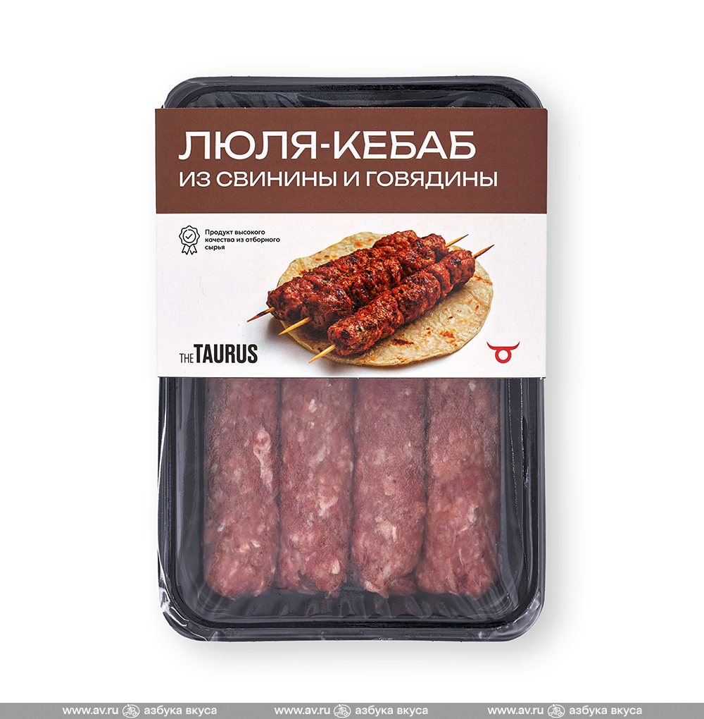 Изображение товара Люля-кебаб из свинины и говядины, Taurus, 400 г, Россия