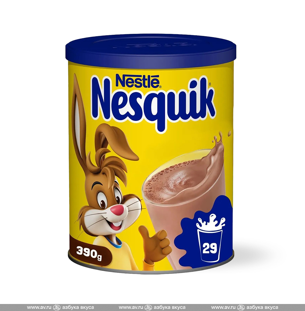 Изображение товара Какао-напиток быстрорастворимый, Nesquik, 390 г, Португалия Изображение товара Какао-напиток быстрорастворимый, Nesquik, 390 г, Португалия