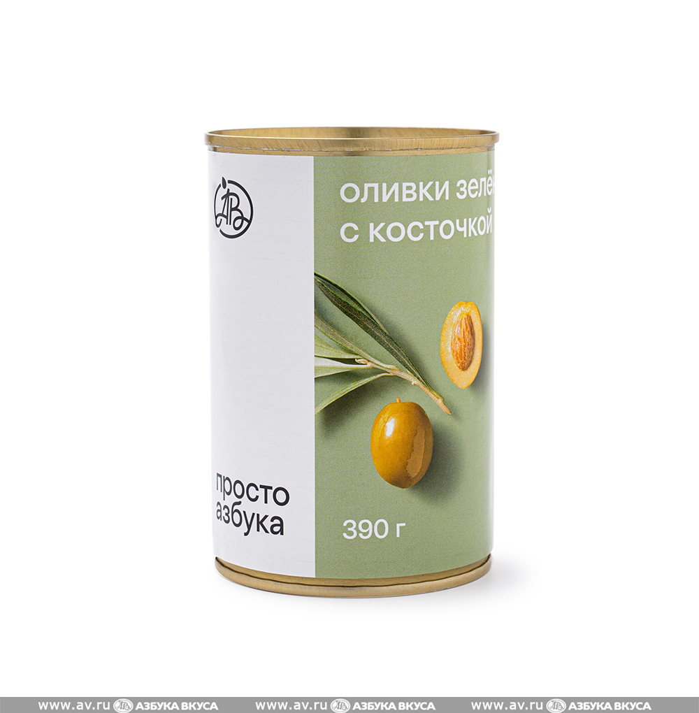 Изображение товара Оливки зелёные крупные с косточкой, «Просто Азбука», 425 мл, Испания Изображение товара Оливки зелёные крупные с косточкой, «Просто Азбука», 425 мл, Испания