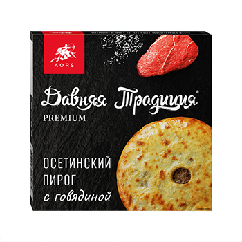 Изображение товара Пирог осетинский Premium с говядиной, «Давняя традиция», 450 г, Россия