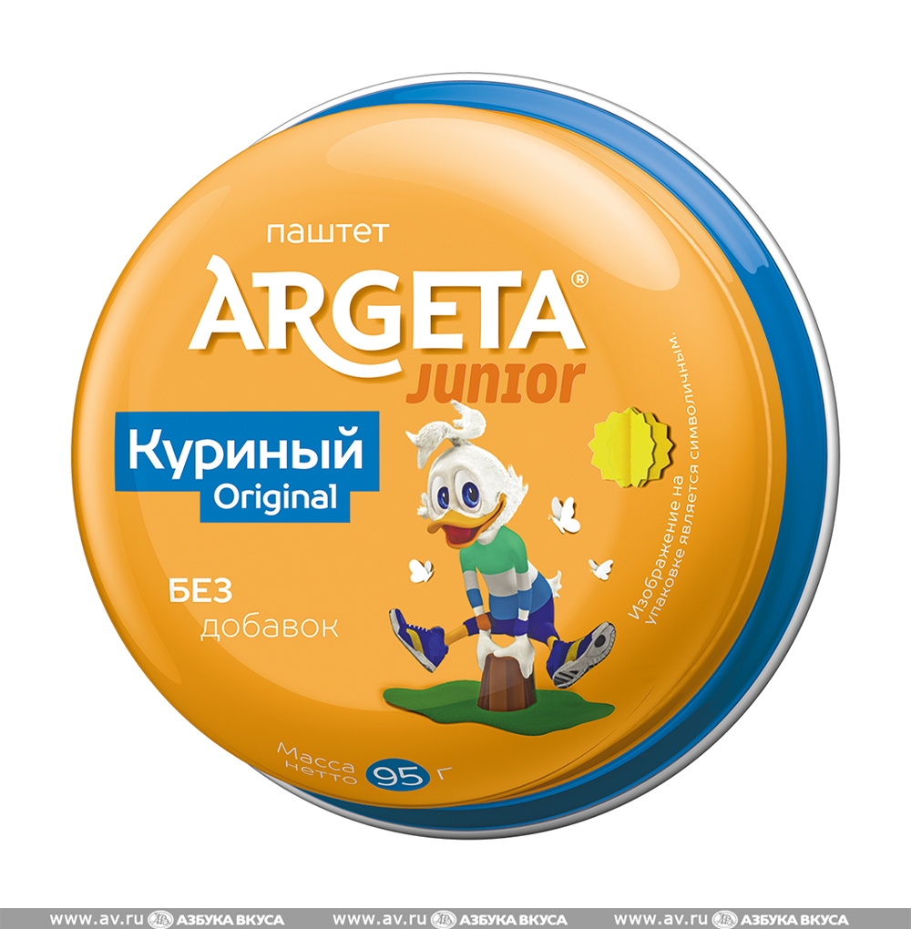 Изображение товара Паштет куриный, Argeta Junior, 95 г, Словения