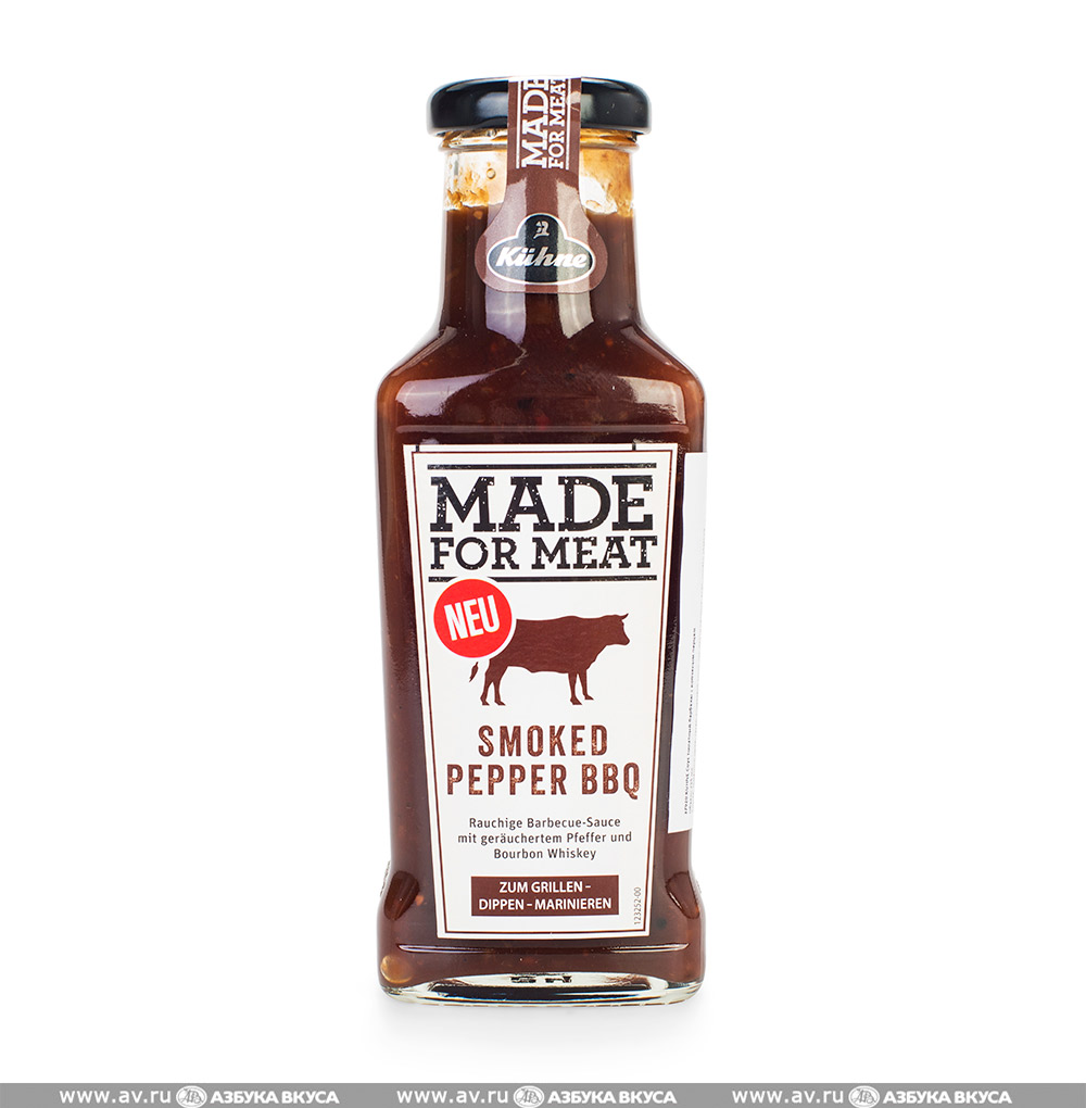 Изображение товара Соус томатный BBQ с копчёным перцем Made for Meat, Kuhne, 235 мл, Германия Изображение товара Соус томатный BBQ с копчёным перцем Made for Meat, Kuhne, 235 мл, Германия
