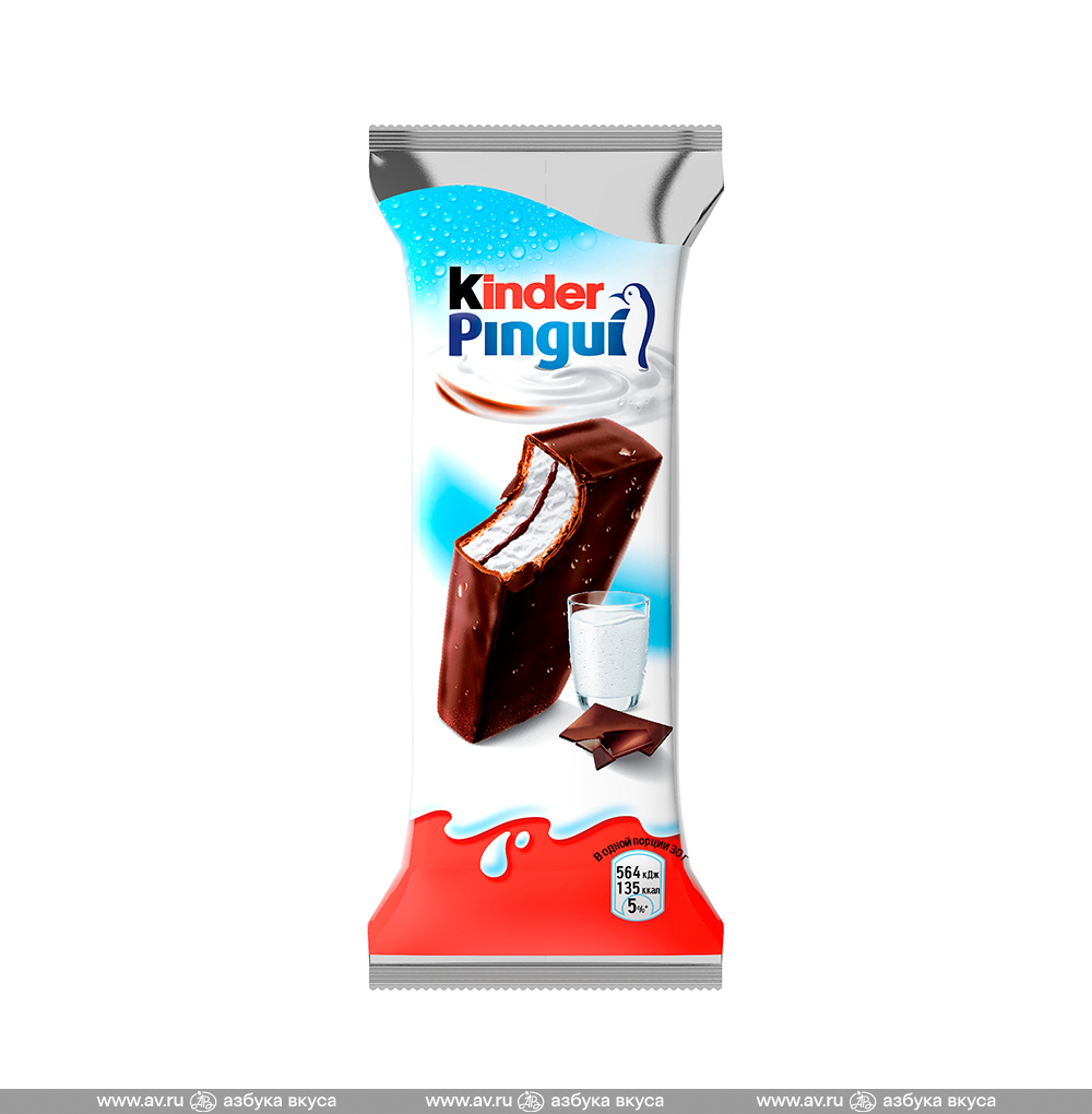 Изображение товара Пирожное бисквитное «Пингви. Шоколад», Kinder, 30 г, Германия