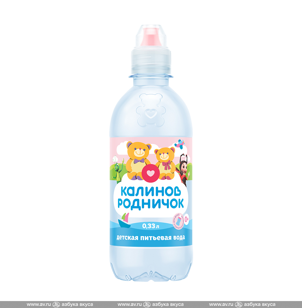 Изображение товара Вода детская питьевая, с рождения, «Калинов Родничок», 0.33 л, Россия Изображение товара Вода детская питьевая, с рождения, «Калинов Родничок», 0.33 л, Россия
