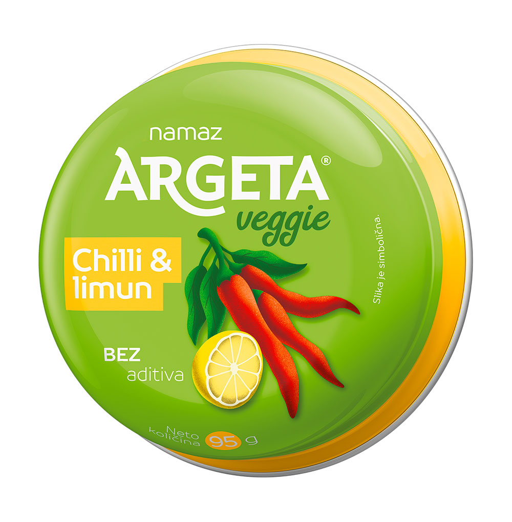 Изображение товара Овощной паштет из нута с чили и лимоном Veggie, Argeta, 95 г, Республика Сербия Изображение товара Овощной паштет из нута с чили и лимоном Veggie, Argeta, 95 г, Республика Сербия