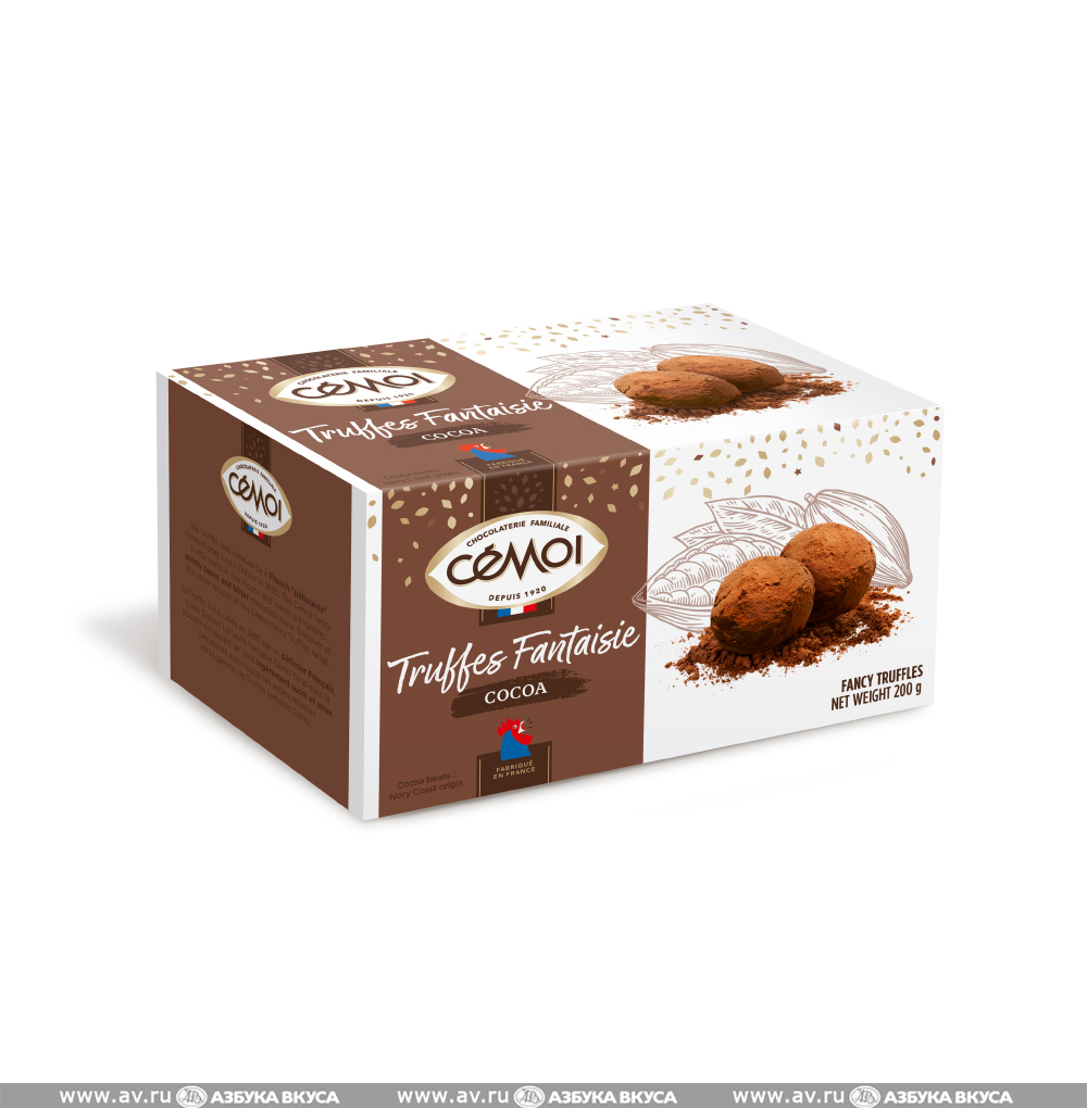 Изображение товара Трюфели «Фантазия» классические, Cemoi, 200 г, Франция
