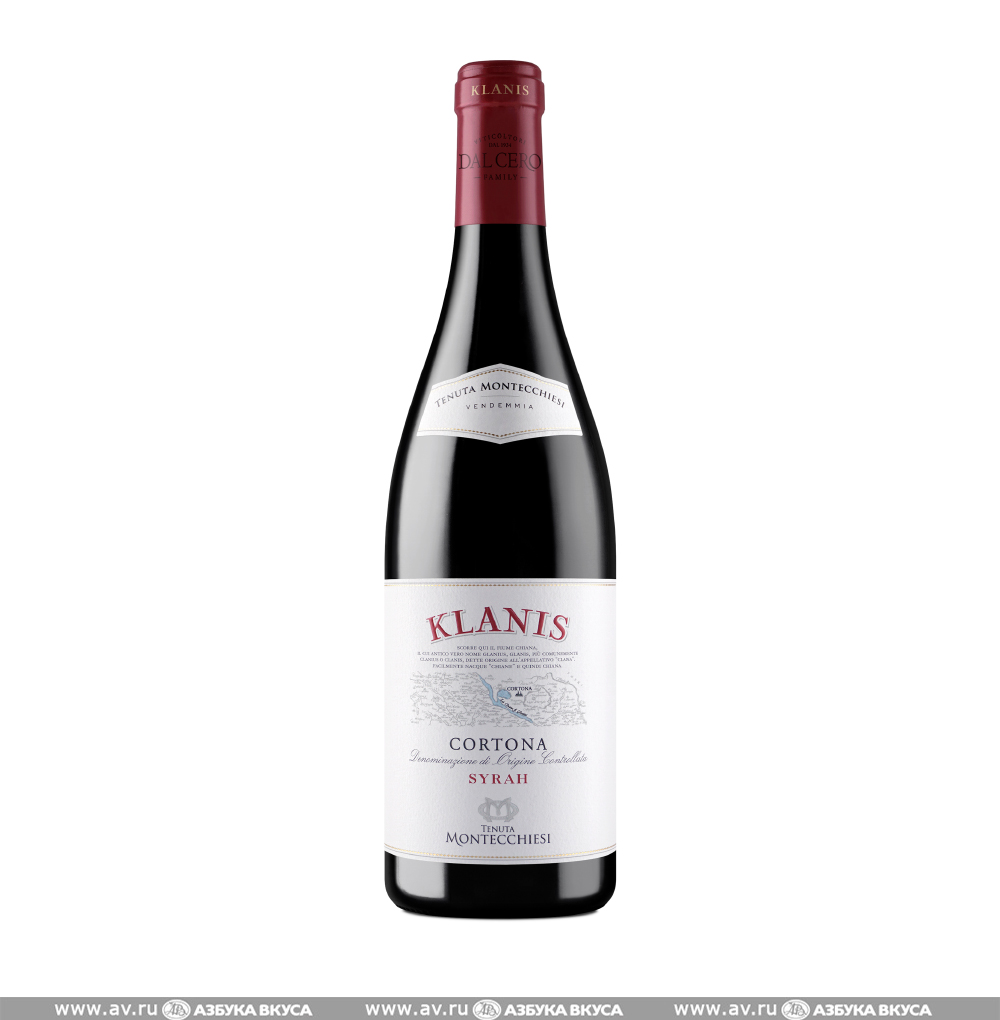 Изображение товара Вино итальянское красное DOC Cortona Klanis Syrah Tenuta Montecchiesi, 0.75 L