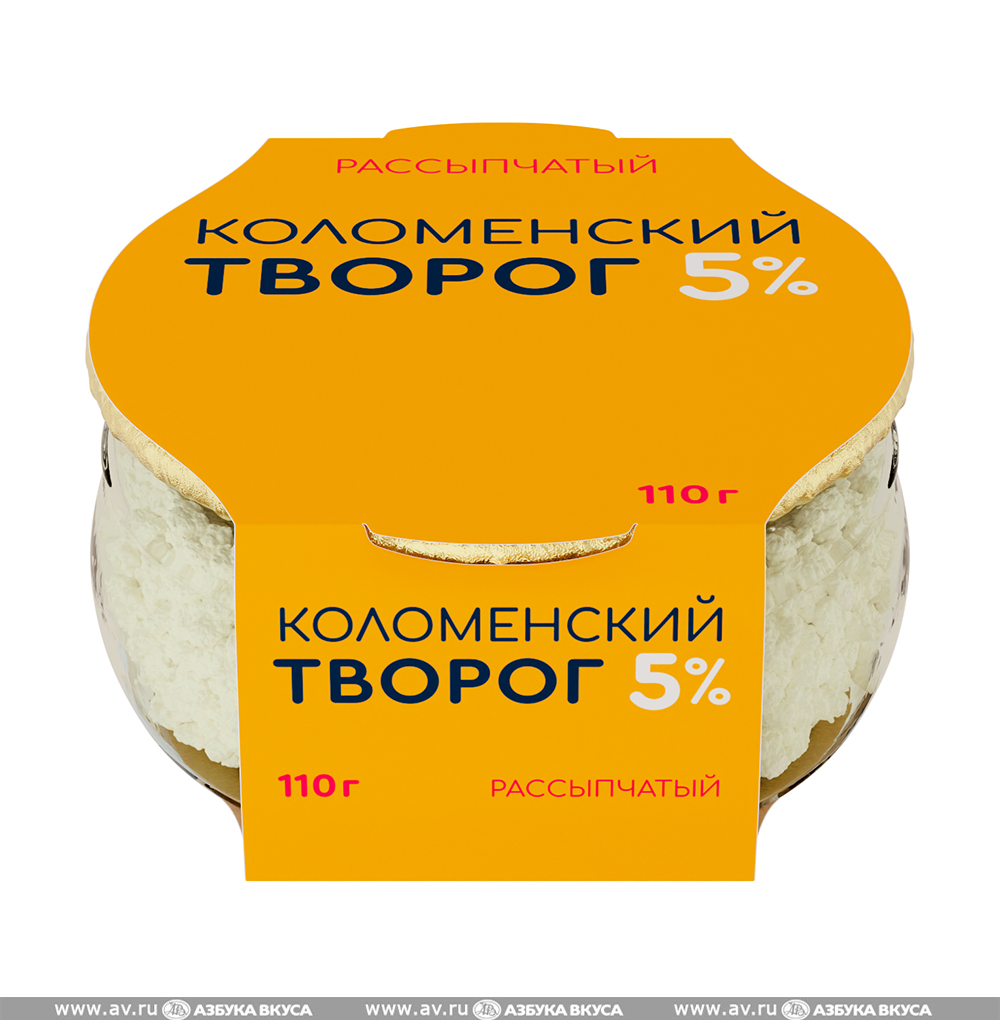 Изображение товара Творог рассыпчатый 5%, «Коломенский», 110 г, Россия, БЗМЖ Изображение товара Творог рассыпчатый 5%, «Коломенский», 110 г, Россия, БЗМЖ