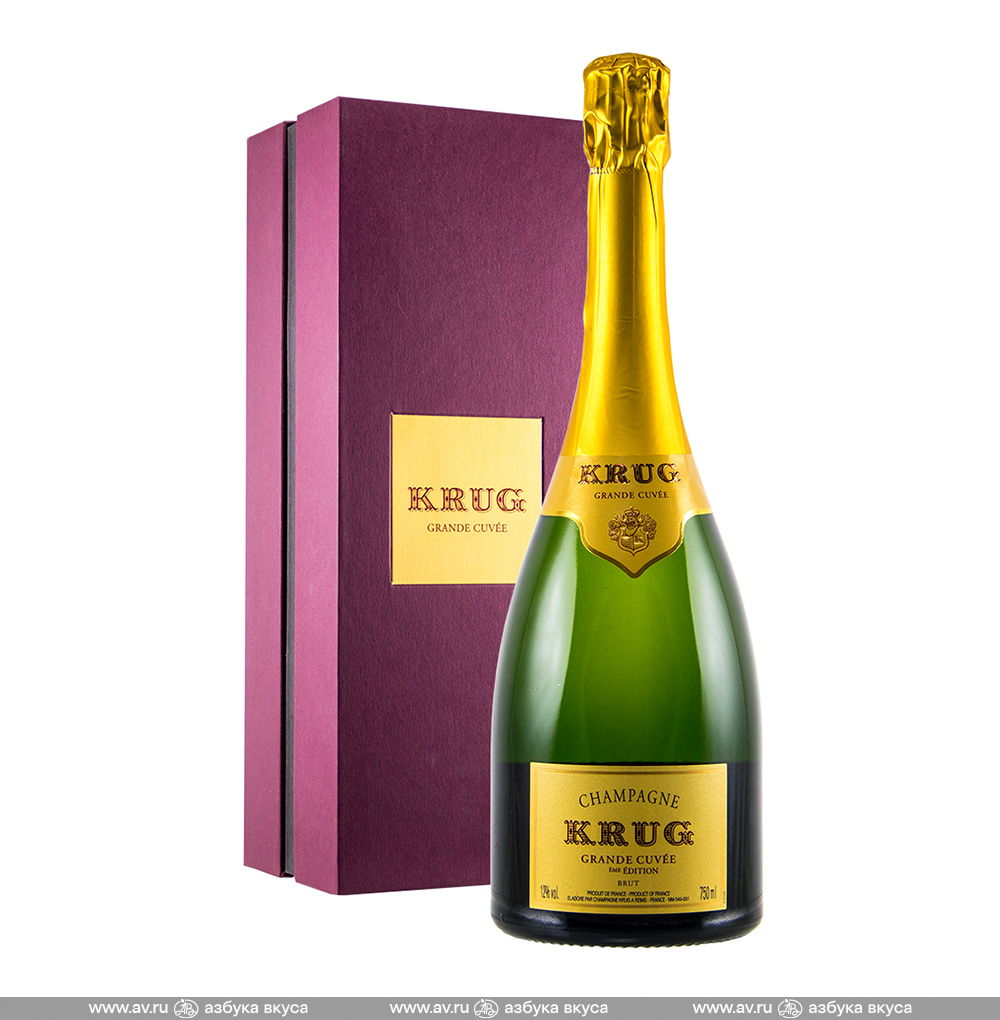 Изображение товара Игристое вино французское белое брют AOC Champagne Krug Grand Cuvee Brut, 0.75 L, п/у Изображение товара Игристое вино французское белое брют AOC Champagne Krug Grand Cuvee Brut, 0.75 L, п/у