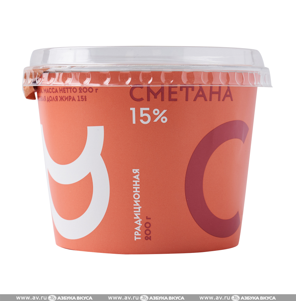 Изображение товара Сметана 15%, «Братья Чебурашкины», 200 г, Россия, БЗМЖ