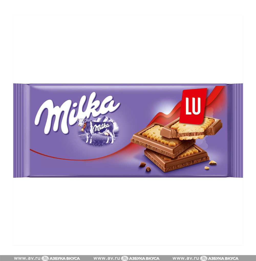 Изображение товара Шоколад молочный с печеньем, Milka, 87 г, Венгрия Изображение товара Шоколад молочный с печеньем, Milka, 87 г, Венгрия
