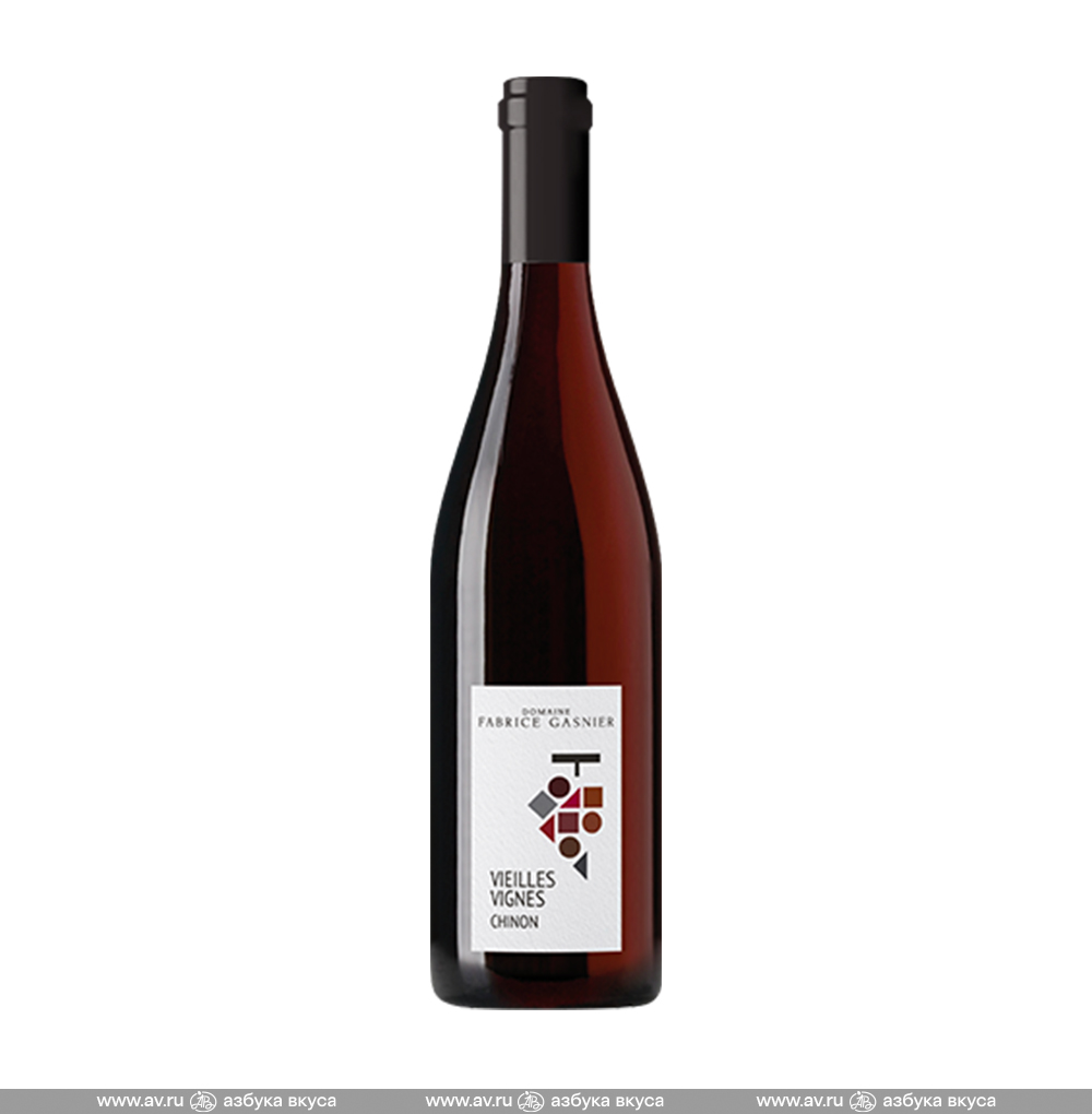 Изображение товара Вино французское красное AOC Chinon Vieilles Vignes Domaine Fabrice Gasnier, 0.75 L Изображение товара Вино французское красное AOC Chinon Vieilles Vignes Domaine Fabrice Gasnier, 0.75 L