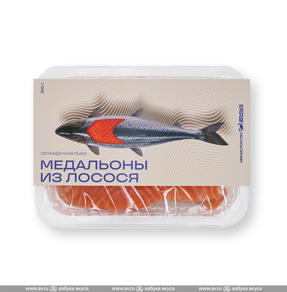 Изображение товара Лосось атлантический медальон, 300 г, Россия Изображение товара Лосось атлантический медальон, 300 г, Россия