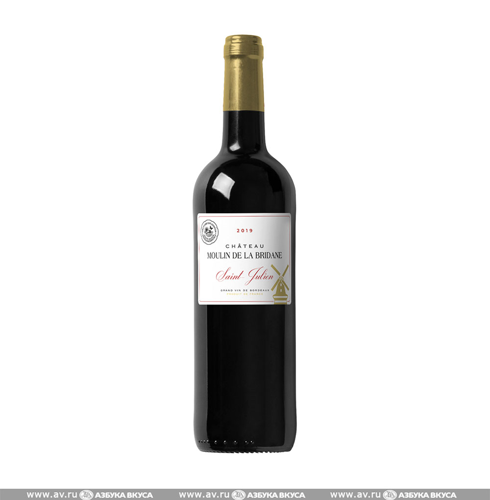 Изображение товара Французское красное вино AOC Saint-Julien Chateau Moulin de la Bridane 0.75 L Изображение товара Французское красное вино AOC Saint-Julien Chateau Moulin de la Bridane 0.75 L