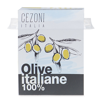 Изображение товара Оливки зелёные в рассоле, Cezoni, 350 г, Италия