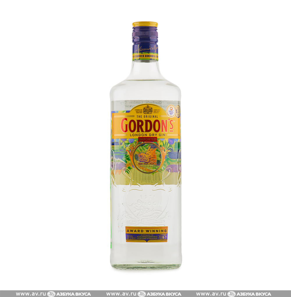 Изображение товара Джин британский Gordon's 37.5%, 0.7 L Изображение товара Джин британский Gordon's 37.5%, 0.7 L