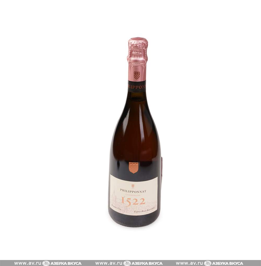 Изображение товара Игристое вино французское розовое э/брют AOC Champagne Philipponnat Cuvee 1522 Rose Extra Brut, 0.75 L, п/у