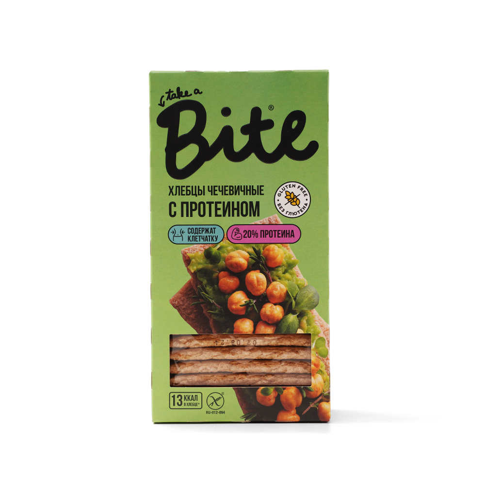 Изображение товара Хлебцы Take a Bite хрустящие с протеином чечевичные 100 г, Россия