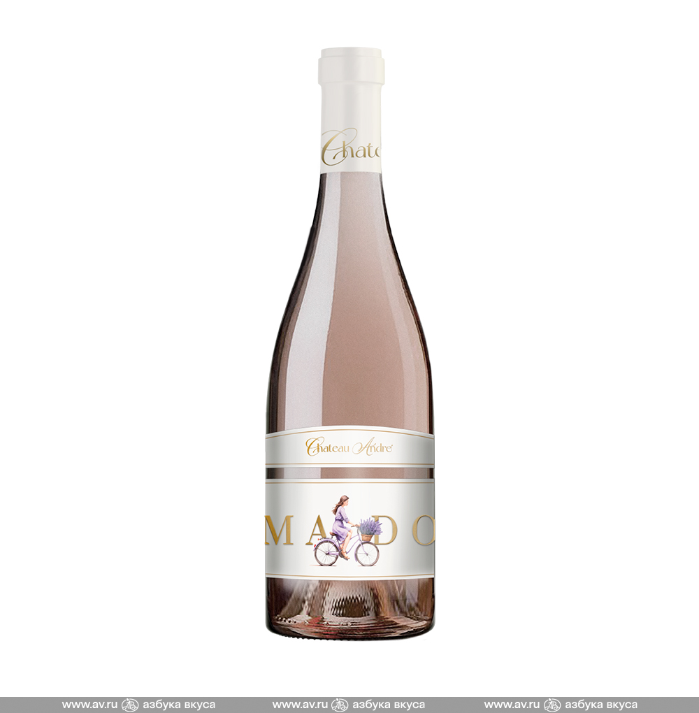Изображение товара Вино российское розовое Chateau Andre Mado ИП Бондаренко Н.А., 0.75 L Изображение товара Вино российское розовое Chateau Andre Mado ИП Бондаренко Н.А., 0.75 L