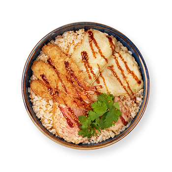 Изображение товара Тяхан с креветкой «Торпедо» и овощами темпура, 350 г, Россия