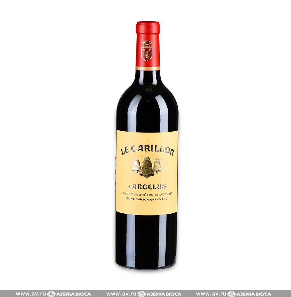 Изображение товара Вино французское красное AOC Saint-Emilion Carillon d'Angelus 2018 Chateau Angelus, 0.75 L Изображение товара Вино французское красное AOC Saint-Emilion Carillon d'Angelus 2018 Chateau Angelus, 0.75 L