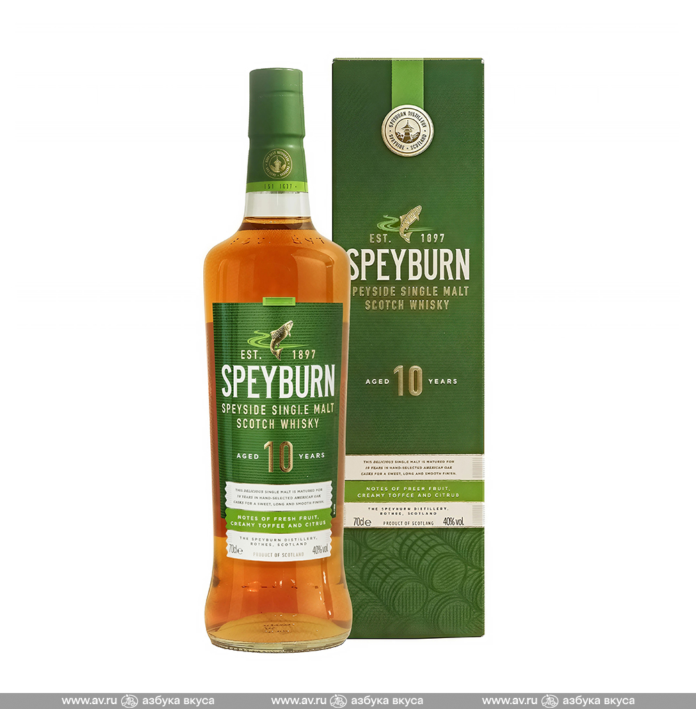 Изображение товара Виски шотландский Speyburn Speyside Single Malt 10 YO, 0.7 L, п/у Изображение товара Виски шотландский Speyburn Speyside Single Malt 10 YO, 0.7 L, п/у