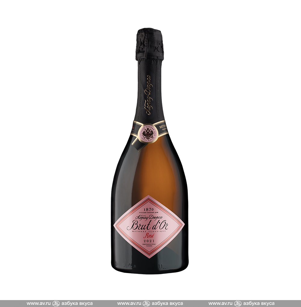 Изображение товара Игристое вино российское розовое брют ЗГУ Кубань Brut d'Or Rose Абрау-Дюрсо, 0.75 L Изображение товара Игристое вино российское розовое брют ЗГУ Кубань Brut d'Or Rose Абрау-Дюрсо, 0.75 L