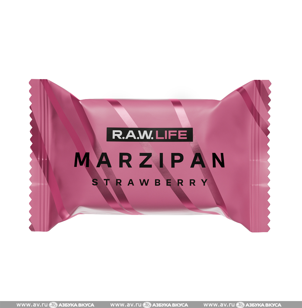 Изображение товара Батончик ореховый Marzipan Wild Strawberry, R.A.W.Life, 19 г, Россия Изображение товара Батончик ореховый Marzipan Wild Strawberry, R.A.W.Life, 19 г, Россия