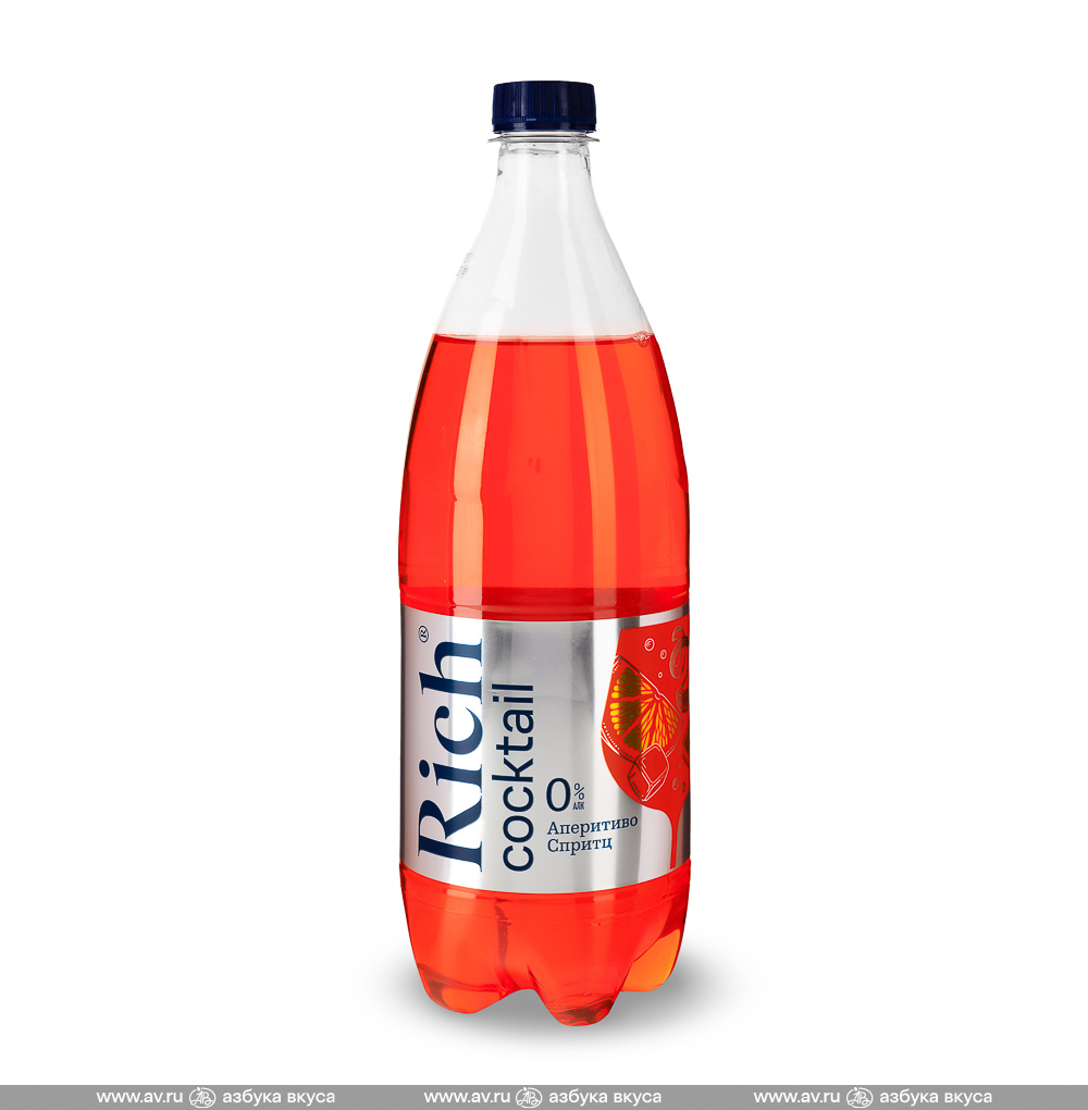 Изображение товара Напиток газированный Cocktail Аперитиво Спритц, Rich, 1 л, Россия Изображение товара Напиток газированный Cocktail Аперитиво Спритц, Rich, 1 л, Россия
