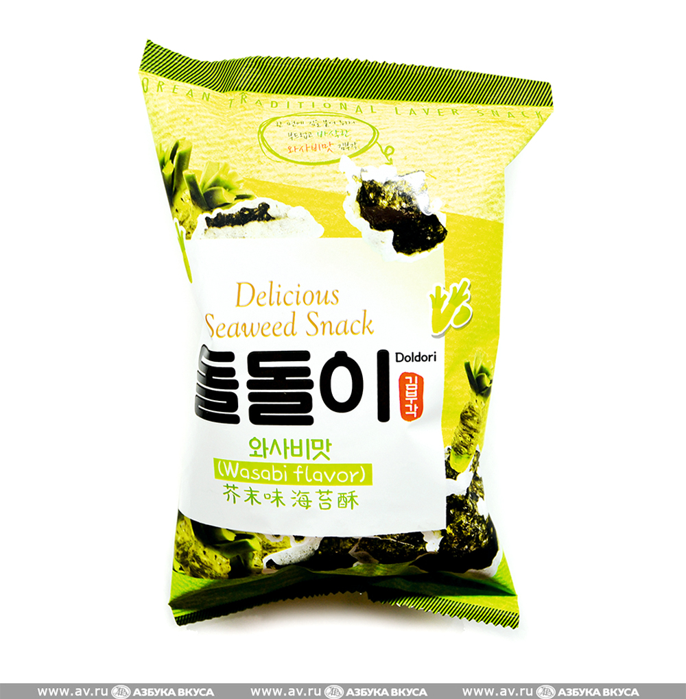Изображение товара Морская капуста в кляре со вкусом васаби, Doldori, 30 г, Южная Корея