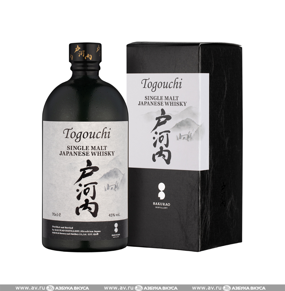 Изображение товара Виски японский Togouchi Single Malt 43%, 0.7 L, п/у Изображение товара Виски японский Togouchi Single Malt 43%, 0.7 L, п/у
