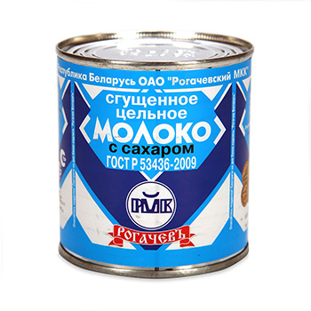 Молоко сгущенное с сахаром 8.5%, «Рогачевъ», 380 г, Беларусь