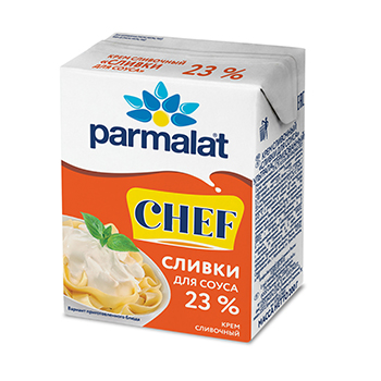 Сливочный крем Parmalat ультрапастеризованный 23% Сливки для соуса 200г Россия