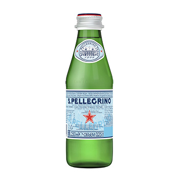 Вода минеральная газированная, S. Pellegrino, 0.25 л, Италия