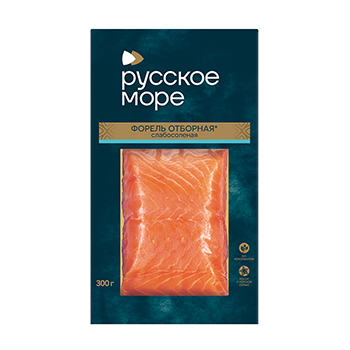 Форель слабой соли, филе-кусок, «Русское море», 300 г, Россия