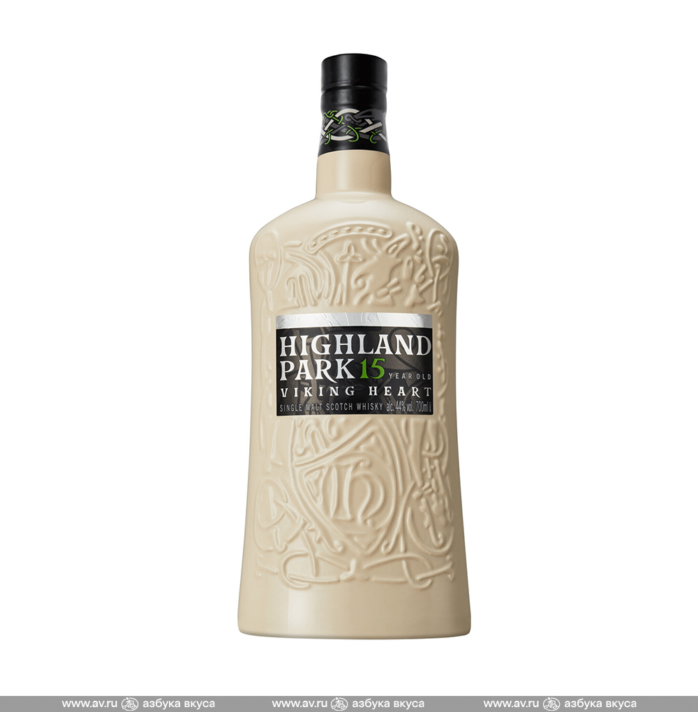 Изображение товара Виски шотландский Highland Park Viking Heart Orkney Single Malt 15 YO 44%, 0.7 L