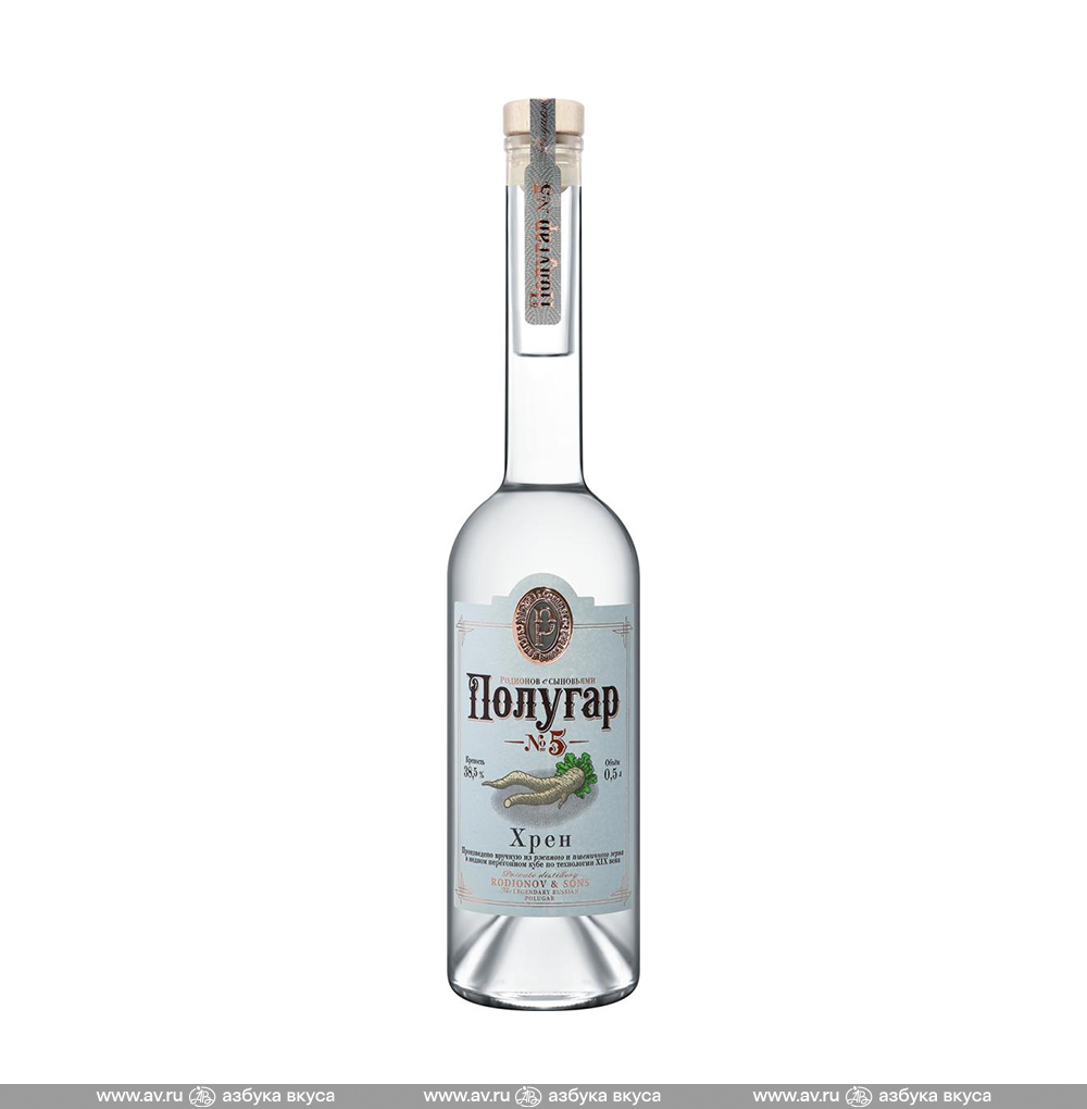 Изображение товара Спиртной напиток Полугар №5 Хрен 38.5%, 0.5 L