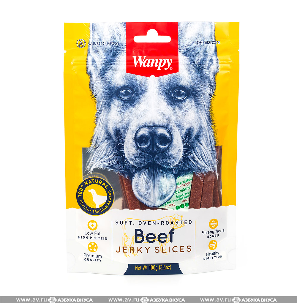 Изображение товара Лакомство для собак соломка из вяленой говядины, Wanpy Dog, 100 г Китай Изображение товара Лакомство для собак соломка из вяленой говядины, Wanpy Dog, 100 г Китай