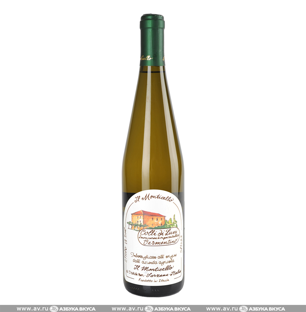 Изображение товара Вино итальянское белое DOC Colli di Luni Vermentino Il Monticello, 0.75 L Изображение товара Вино итальянское белое DOC Colli di Luni Vermentino Il Monticello, 0.75 L