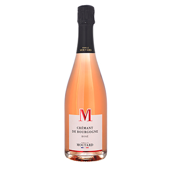 Изображение товара Игристое вино французское розовое брют AOC Cremant de Bourgogne Rose Brut Moutard, 0.75 L