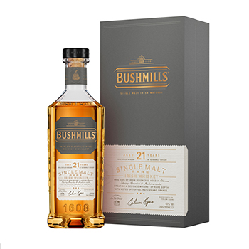 Изображение товара Виски ирландский Bushmills Single Malt 21 y. o., 0.7 L в п/у