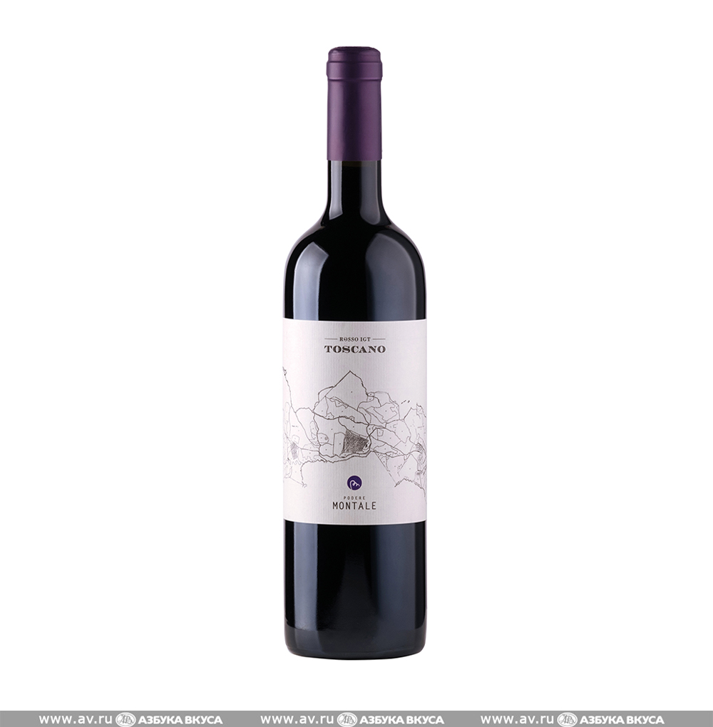 Изображение товара Итальянское красное вино Toscano Rosso Podere Montale 0.75L