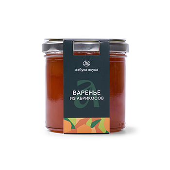 Изображение товара Варенье из абрикосов, «Азбука вкуса», 350 г, Россия