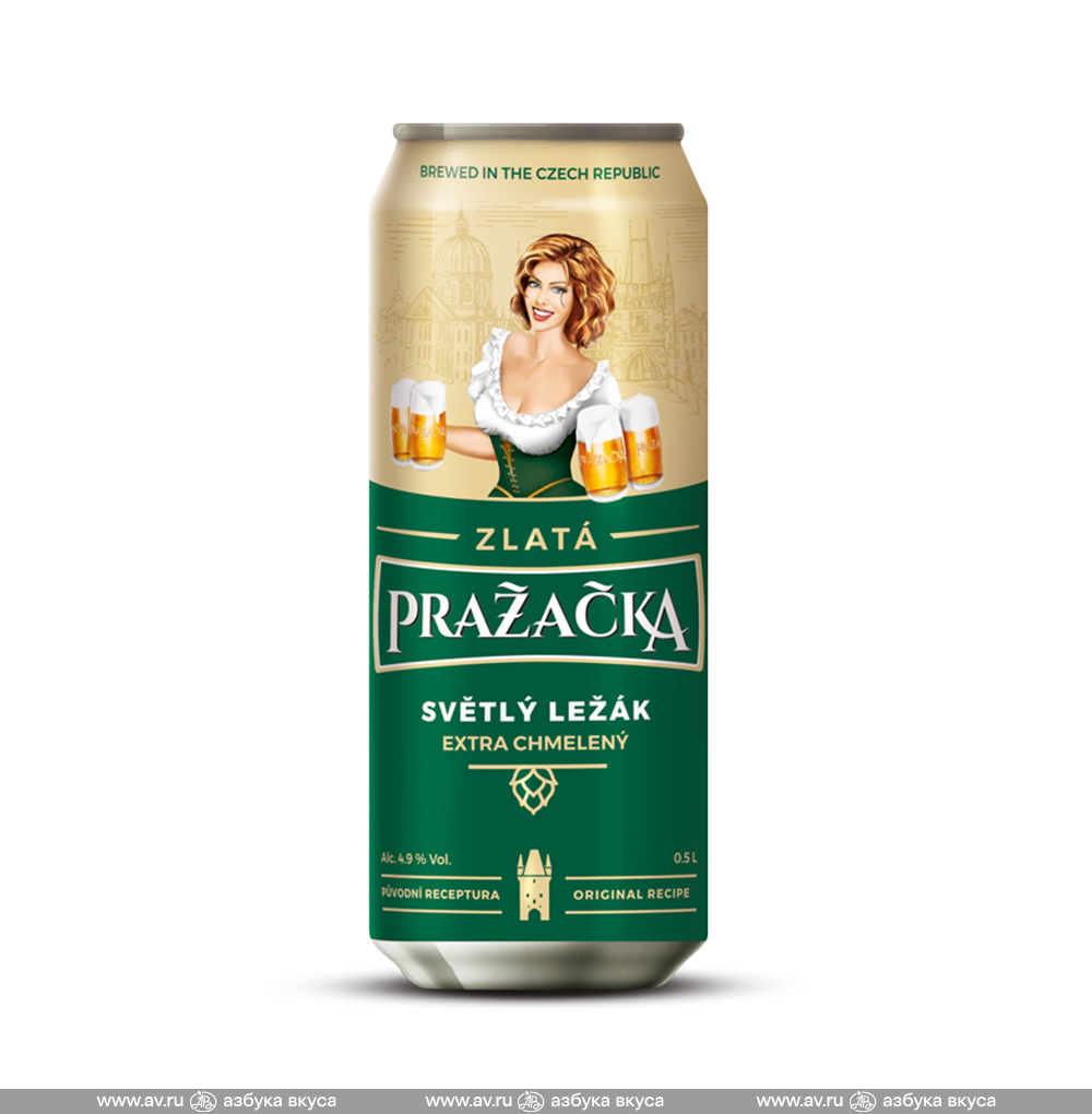 Изображение товара Пиво светлое Prazacka Zlata Svetly Lezak 4,9%, 0.5 L, ж/б, Чешская республика Изображение товара Пиво светлое Prazacka Zlata Svetly Lezak 4,9%, 0.5 L, ж/б, Чешская республика